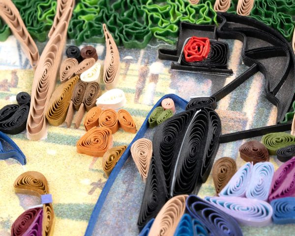 Framed Artist Series - Quilled A Sunday Afternoon on the Island of La Grande Jatte, Seurat Online Hot Sale - Image 3