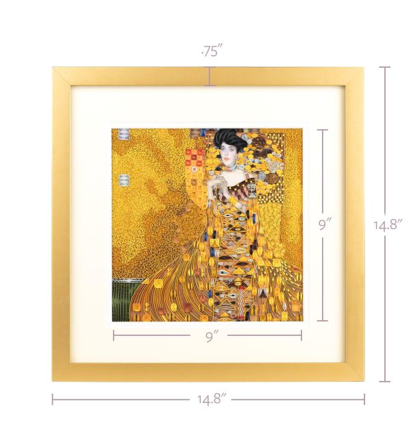 Framed Art-Size Artist Series - The Lady in Gold, Klimt For Sale - Image 2