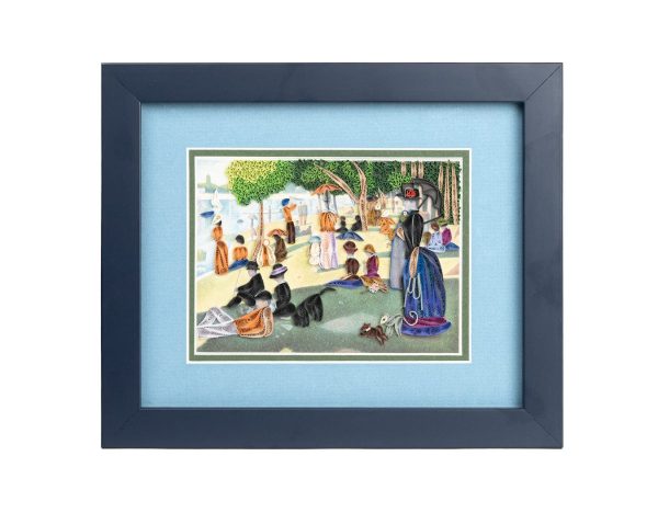 Framed Artist Series - Quilled A Sunday Afternoon on the Island of La Grande Jatte, Seurat Online Hot Sale