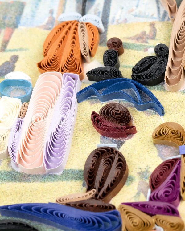 Framed Artist Series - Quilled A Sunday Afternoon on the Island of La Grande Jatte, Seurat Online Hot Sale - Image 4