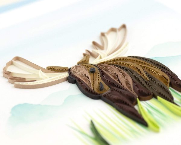 Quilled Moose Greeting Card For Sale - Image 2